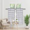 imageSimple Deluxe Buffalo Check Blackout Curtains Panels for Living Room Bedroom Farmhouse Courtyard Style Room Darkening Thermal Insulated Plaid Grommet Curtain 37quot W x 63quot L White and RedWhite and Gray