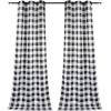 imageSimple Deluxe Buffalo Check Blackout Curtains Panels for Living Room Bedroom Farmhouse Courtyard Style Room Darkening Thermal Insulated Plaid Grommet Curtain 37quot W x 63quot L White and RedBlack and White