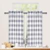 imageSimple Deluxe Buffalo Check Blackout Curtains Panels for Living Room Bedroom Farmhouse Courtyard Style Room Darkening Thermal Insulated Plaid Grommet Curtain 37quot W x 63quot L White and RedWhite and Gray