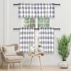 imageSimple Deluxe Buffalo Check Blackout Curtains Panels for Living Room Bedroom Farmhouse Courtyard Style Room Darkening Thermal Insulated Plaid Grommet Curtain 37quot W x 63quot L White and RedWhite and Gray