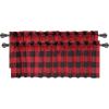 imageSimple Deluxe Buffalo Check Blackout Curtains Panels for Living Room Bedroom Farmhouse Courtyard Style Room Darkening Thermal Insulated Plaid Grommet Curtain 37quot W x 63quot L White and RedBlack and Red