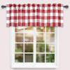 imageSimple Deluxe Buffalo Check Blackout Curtains Panels for Living Room Bedroom Farmhouse Courtyard Style Room Darkening Thermal Insulated Plaid Grommet Curtain 37quot W x 63quot L White and RedWhite and Red