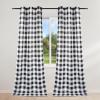 imageSimple Deluxe Buffalo Check Blackout Curtains Panels for Living Room Bedroom Farmhouse Courtyard Style Room Darkening Thermal Insulated Plaid Grommet Curtain 37quot W x 63quot L White and RedBlack and White