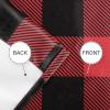 imageSimple Deluxe Buffalo Check Kitchen Tier Curtains Plaid Gingham Small Curtain for Half Cafe Windows 26quot W x 45quot L Black and RedBlack and Red