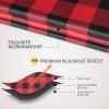 imageSimple Deluxe Buffalo Check Kitchen Tier Curtains Plaid Gingham Small Curtain for Half Cafe Windows 26quot W x 45quot L Black and RedBlack and Red