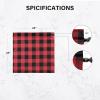 imageSimple Deluxe Buffalo Check Kitchen Tier Curtains Plaid Gingham Small Curtain for Half Cafe Windows 26quot W x 45quot L Black and RedBlack and Red