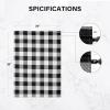 imageSimple Deluxe Buffalo Check Kitchen Tier Curtains Plaid Gingham Small Curtain for Half Cafe Windows 26quot W x 45quot L Black and RedBlack and White