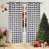 imageSimple Deluxe Buffalo Check Kitchen Tier Curtains Plaid Gingham Small Curtain for Half Cafe Windows 26quot W x 45quot L Black and RedBlack and White