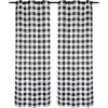 imageSimple Deluxe Buffalo Check Kitchen Tier Curtains Plaid Gingham Small Curtain for Half Cafe Windows 26quot W x 45quot L Black and RedBlack and White