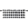 imageSimple Deluxe Buffalo Check Kitchen Tier Curtains Plaid Gingham Small Curtain for Half Cafe Windows 26quot W x 45quot L Black and RedBlack and White