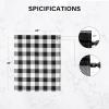 imageSimple Deluxe Buffalo Check Kitchen Tier Curtains Plaid Gingham Small Curtain for Half Cafe Windows 26quot W x 45quot L Black and RedBlack and White