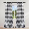 imageSimple Deluxe Buffalo Check Kitchen Tier Curtains Plaid Gingham Small Curtain for Half Cafe Windows 26quot W x 45quot L Black and RedBlack and White