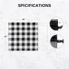 imageSimple Deluxe Buffalo Check Kitchen Tier Curtains Plaid Gingham Small Curtain for Half Cafe Windows 26quot W x 45quot L Black and RedBlack and White
