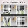 imageSimple Deluxe Buffalo Check Kitchen Tier Curtains Plaid Gingham Small Curtain for Half Cafe Windows 26quot W x 45quot L Black and RedBlack and White