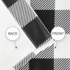 imageSimple Deluxe Buffalo Check Kitchen Tier Curtains Plaid Gingham Small Curtain for Half Cafe Windows 26quot W x 45quot L Black and RedBlack and White