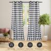 imageSimple Deluxe Buffalo Check Kitchen Tier Curtains Plaid Gingham Small Curtain for Half Cafe Windows 26quot W x 45quot L Black and RedBlack and White