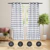 imageSimple Deluxe Buffalo Check Kitchen Tier Curtains Plaid Gingham Small Curtain for Half Cafe Windows 26quot W x 45quot L Black and RedWhite and Gray