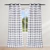 imageSimple Deluxe Buffalo Check Kitchen Tier Curtains Plaid Gingham Small Curtain for Half Cafe Windows 26quot W x 45quot L Black and RedWhite and Gray