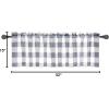 imageSimple Deluxe Buffalo Check Kitchen Tier Curtains Plaid Gingham Small Curtain for Half Cafe Windows 26quot W x 45quot L Black and RedWhite and Gray