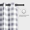 imageSimple Deluxe Buffalo Check Kitchen Tier Curtains Plaid Gingham Small Curtain for Half Cafe Windows 26quot W x 45quot L Black and RedWhite and Gray