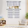 imageSimple Deluxe Buffalo Check Kitchen Tier Curtains Plaid Gingham Small Curtain for Half Cafe Windows 26quot W x 45quot L Black and RedWhite and Gray