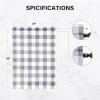 imageSimple Deluxe Buffalo Check Kitchen Tier Curtains Plaid Gingham Small Curtain for Half Cafe Windows 26quot W x 45quot L Black and RedWhite and Gray