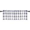 imageSimple Deluxe Buffalo Check Kitchen Tier Curtains Plaid Gingham Small Curtain for Half Cafe Windows 26quot W x 45quot L Black and RedWhite and Gray