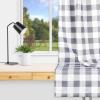 imageSimple Deluxe Buffalo Check Kitchen Tier Curtains Plaid Gingham Small Curtain for Half Cafe Windows 26quot W x 45quot L Black and RedWhite and Gray