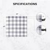 imageSimple Deluxe Buffalo Check Kitchen Tier Curtains Plaid Gingham Small Curtain for Half Cafe Windows 26quot W x 45quot L Black and RedWhite and Gray