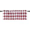 imageSimple Deluxe Buffalo Check Kitchen Tier Curtains Plaid Gingham Small Curtain for Half Cafe Windows 26quot W x 45quot L Black and RedWhite and Red