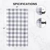 imageSimple Deluxe Buffalo Check Kitchen Tier Curtains Plaid Gingham Small Curtain for Half Cafe Windows 26quot W x 45quot L White and Gray Tiers26quot W x 45quot L X 2 Pcs