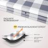 imageSimple Deluxe Buffalo Check Kitchen Tier Curtains Plaid Gingham Small Curtain for Half Cafe Windows 26quot W x 45quot L White and Gray Tiers26quot W x 45quot L X 2 Pcs