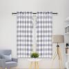 imageSimple Deluxe Buffalo Check Kitchen Tier Curtains Plaid Gingham Small Curtain for Half Cafe Windows 26quot W x 45quot L White and Gray Tiers26quot W x 45quot L X 2 Pcs