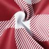 imageSimple Deluxe Buffalo Check Kitchen Tier Curtains Plaid Gingham Small Curtain for Half Cafe Windows 26quot W x 45quot L White and Red