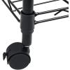 imageSimple Deluxe Heavy Duty 4Shelf Shelving with Wheels 3543quot D x 1772quot W x 6102quot H Adjustable Steel Organizer Wire Rack 1000 Lb Capacity ChromeBlack