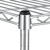 imageSimple Deluxe Heavy Duty 4Shelf Shelving with Wheels 3543quot D x 1772quot W x 6102quot H Adjustable Steel Organizer Wire Rack 1000 Lb Capacity ChromeChrome