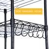 imageSimple Deluxe Heavy Duty 4Shelf Shelving with Wheels 3543quot D x 1772quot W x 6102quot H Adjustable Steel Organizer Wire Rack 1000 Lb Capacity ChromeBlack