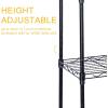 imageSimple Deluxe Heavy Duty 4Shelf Storage Shelving Unit 36quot D x 14quot W x 5591quot H Steel Organizer Wire Rack 1000Lb Capacity BlackBlack