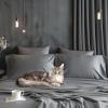 imageSimple Deluxe Queen Size Sheet Set 4 Piece Hotel Luxury Bed Sheets Wrinkle Free  Deep Pockets  Breathable ampamp Cooling Sheet Easy Care Queen Grey02grey