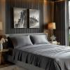 imageSimple Deluxe Queen Size Sheet Set 4 Piece Hotel Luxury Bed Sheets Wrinkle Free  Deep Pockets  Breathable ampamp Cooling Sheet Easy Care Queen GreyGrey