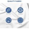 imageSimple Deluxe Queen Size Sheet Set 4 Piece Hotel Luxury Bed Sheets Wrinkle Free  Deep Pockets  Breathable ampamp Cooling Sheet Easy Care Queen GreyWhite