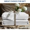 imageSimple Deluxe Queen Size Sheet Set 4 Piece Hotel Luxury Bed Sheets Wrinkle Free  Deep Pockets  Breathable ampamp Cooling Sheet Easy Care Queen GreyWhite