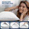 imageSimple Deluxe Queen Size Sheet Set 4 Piece Hotel Luxury Bed Sheets Wrinkle Free  Deep Pockets  Breathable ampamp Cooling Sheet Easy Care Queen GreyWhite