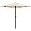 imageSimple Deluxe 9ft Outdoor Market Table Patio Umbrella with Button TiltBeige