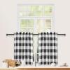imageSimple Deluxe Buffalo Check Blackout Curtains Panels for Living Room Bedroom Farmhouse Courtyard Style Room Darkening Thermal Insulated Plaid Grommet Curtain 37quot W x 63quot L White and RedBlack and White