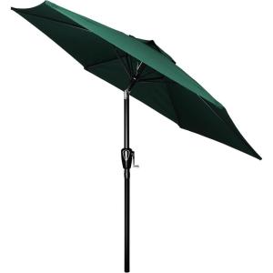 imageSimple Deluxe 9 Patio Umbrella Outdoor Table Market Yard Umbrella with Push Button TiltCrankGreen75ft