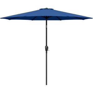 imageSimple Deluxe 9ft Outdoor Market Table Patio Umbrella with Button TiltBlue