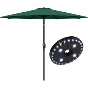imageSimple Deluxe 9ft Outdoor Market Table Patio Umbrella with Button TiltGreen Combo2