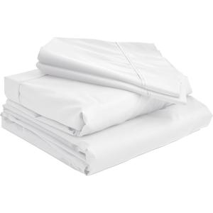 imageSimple Deluxe Queen Size Sheet Set 4 Piece Hotel Luxury Bed Sheets Wrinkle Free  Deep Pockets  Breathable ampamp Cooling Sheet Easy Care Queen Grey01white