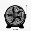 imageHealSmart 14 Inch 3Speed Plastic Floor Fans Quiet for Home Commercial Residential and Greenhouse Use OutdoorIndoor Black18Inch